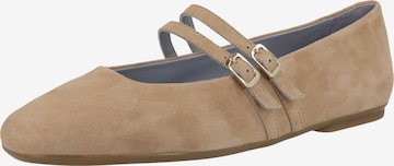 Ballerines 'KARLIE' Voile blanche en marron : devant