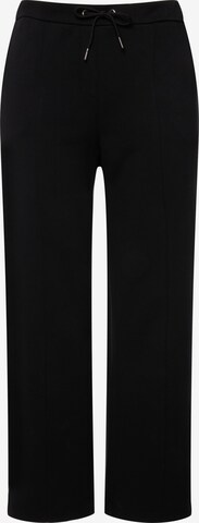 Loosefit Pantalon Ulla Popken en noir : devant