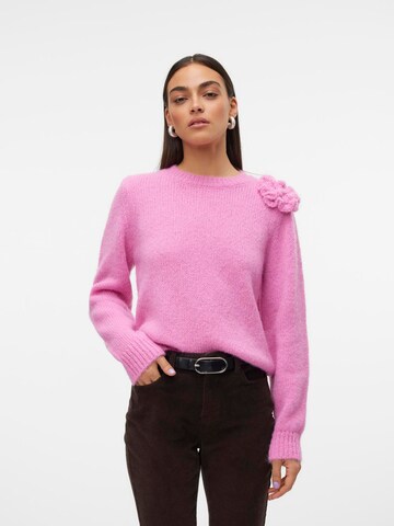 VERO MODA Sweater 'VMAdia' in Pink: front