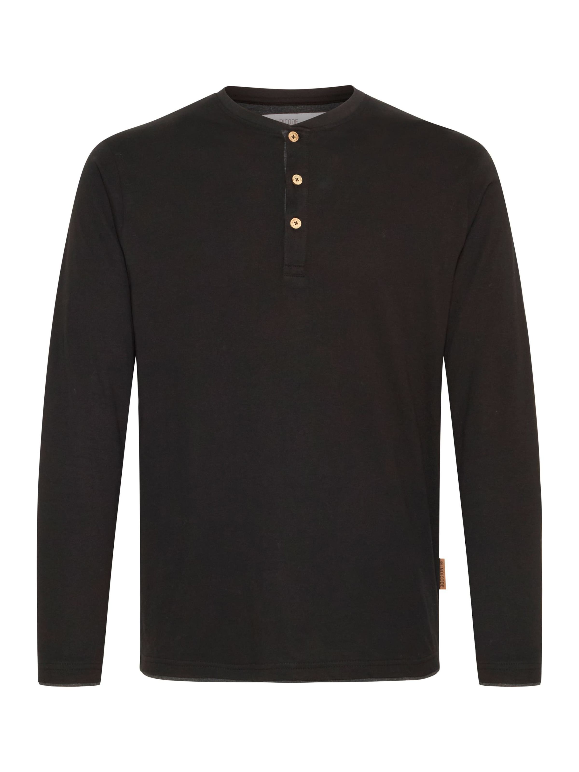 INDICODE JEANS Shirt 'Gifford' in Black: front