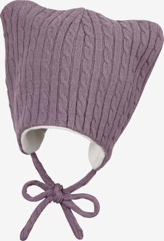 STERNTALER Beanie 'Ohren' in Purple: front