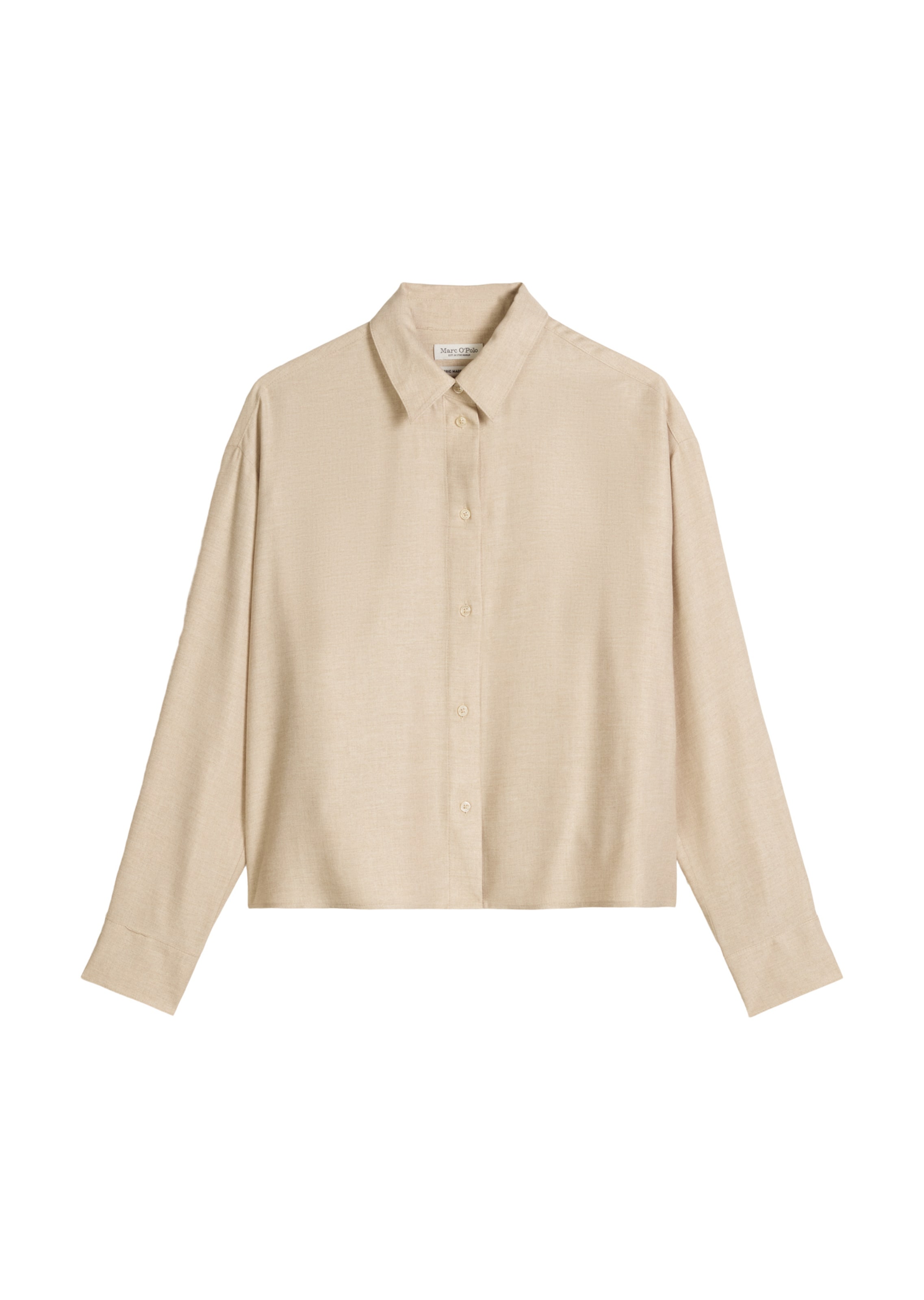 Marc O'Polo Bluse in Beige: Vorderseite