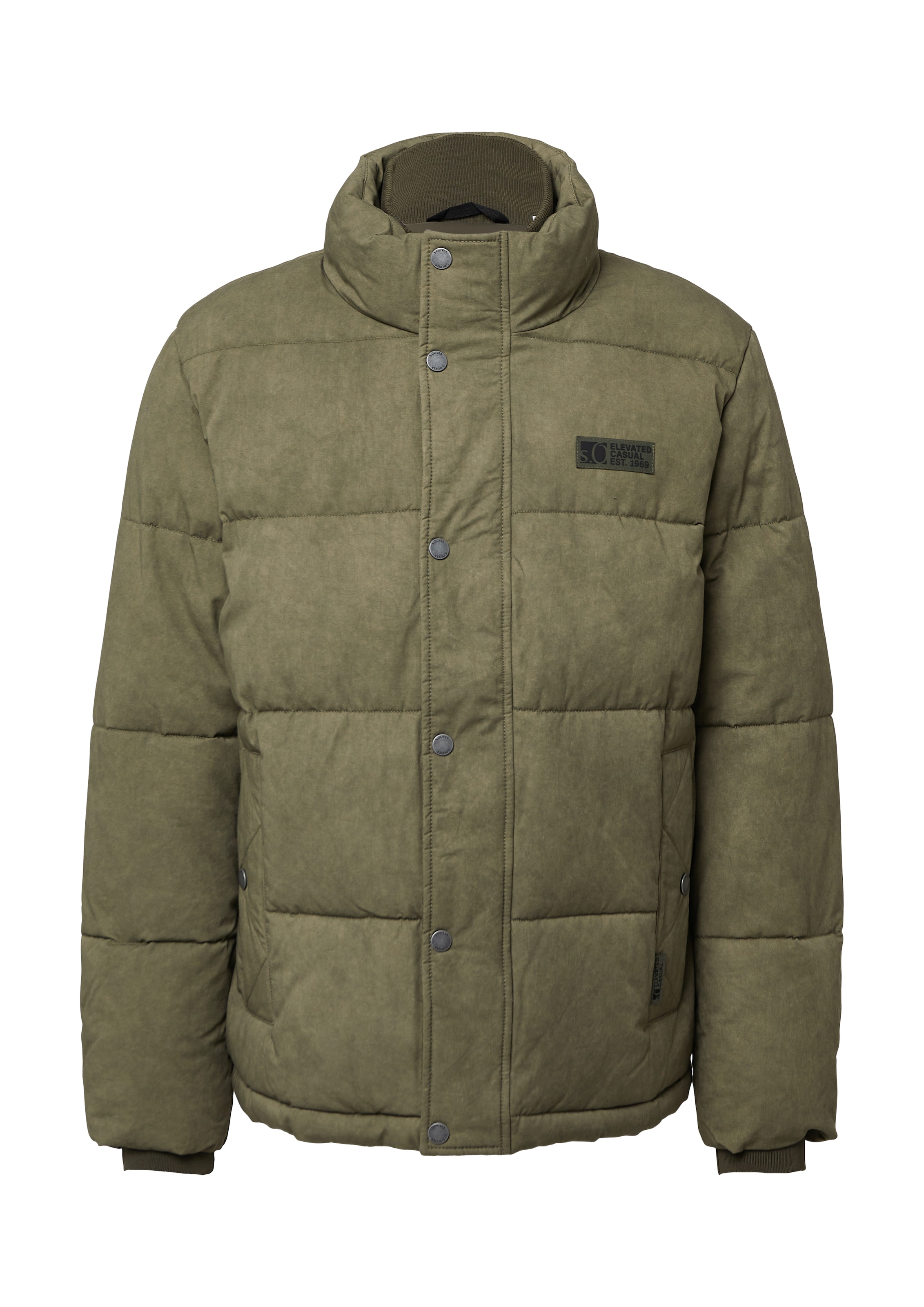 Giacca invernale di s.Oliver in verde: frontale