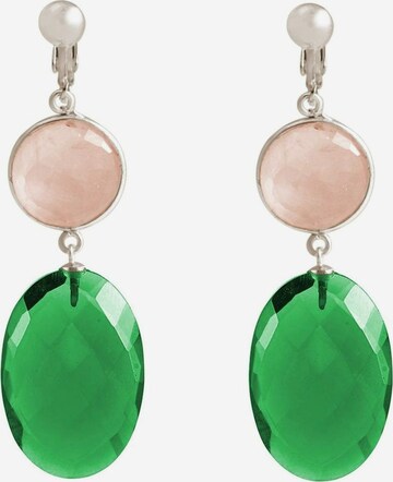 Gemshine Earrings in Green: front