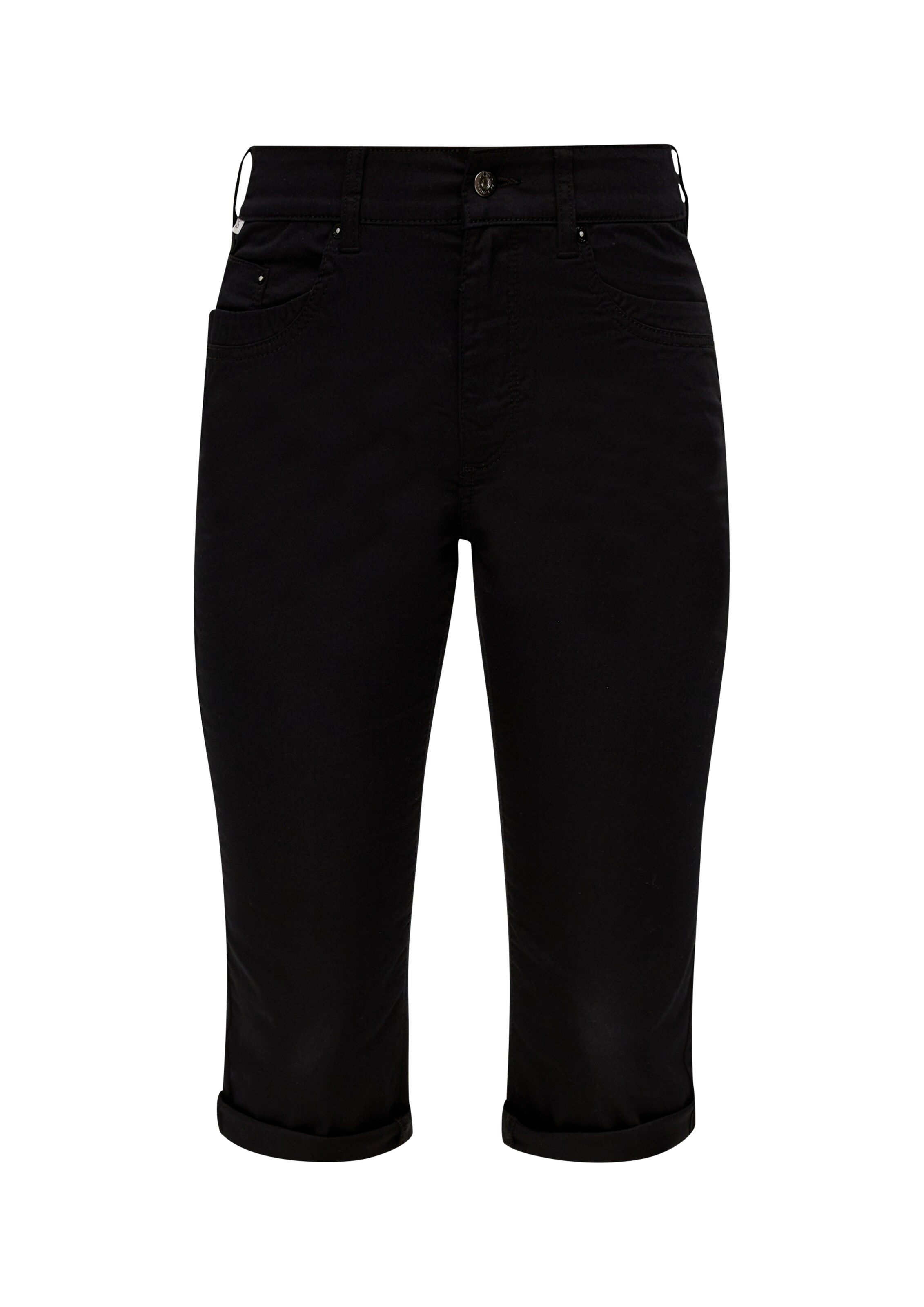 Slimfit Pantaloni di QS in nero: frontale
