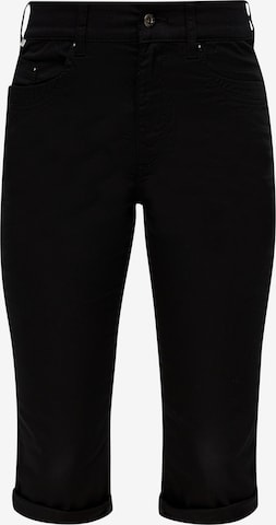 QS Slimfit Hose in Schwarz: predná strana