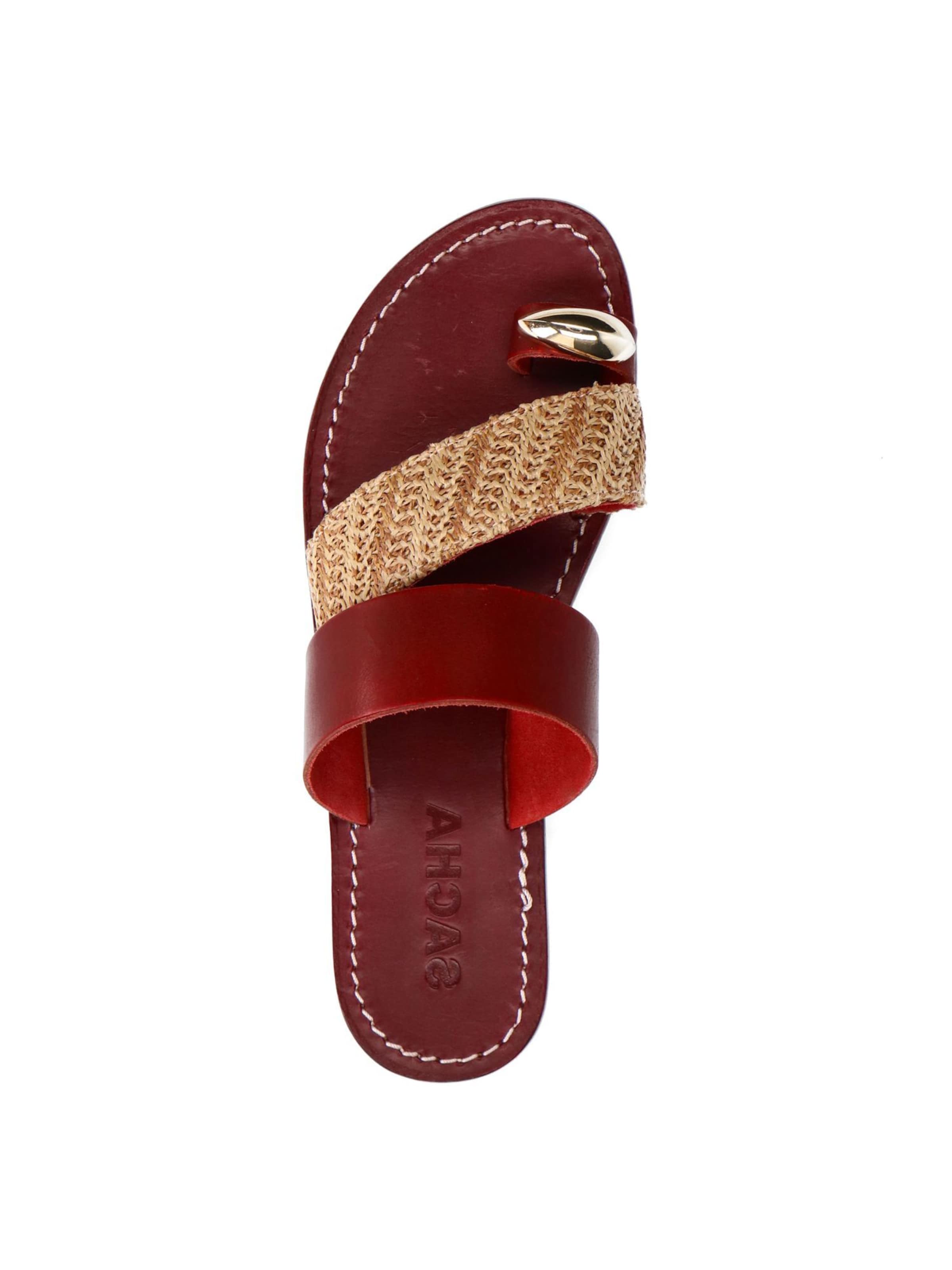 SACHA T-Bar Sandals in Red