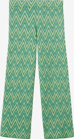 MANGO Boot cut Pants in Green: front