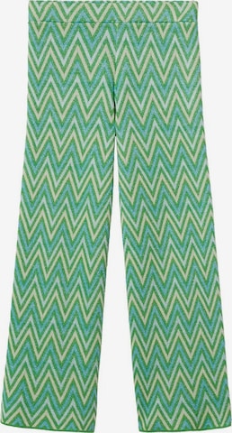 MANGO Bootcut Spodnie w kolorze zielony: przód