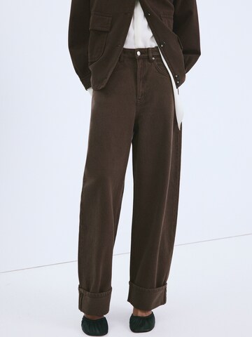 MANGOBarrel Traperice 'Eugenie' - smeđa boja: prednji dio