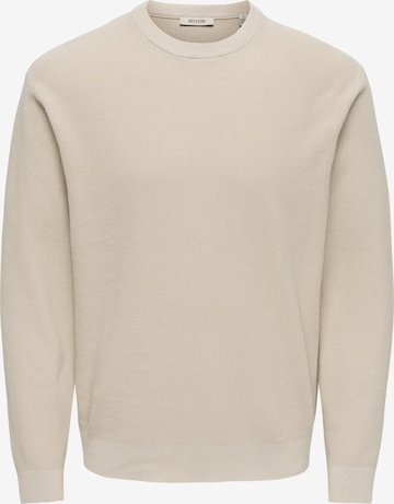 Only & Sons Pullover 'ONSTONY' in Grau: Vorderseite