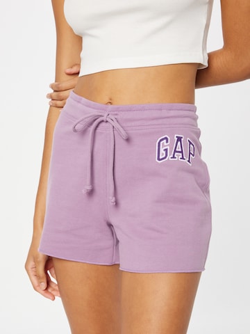 GAP Regular Trousers in Purple