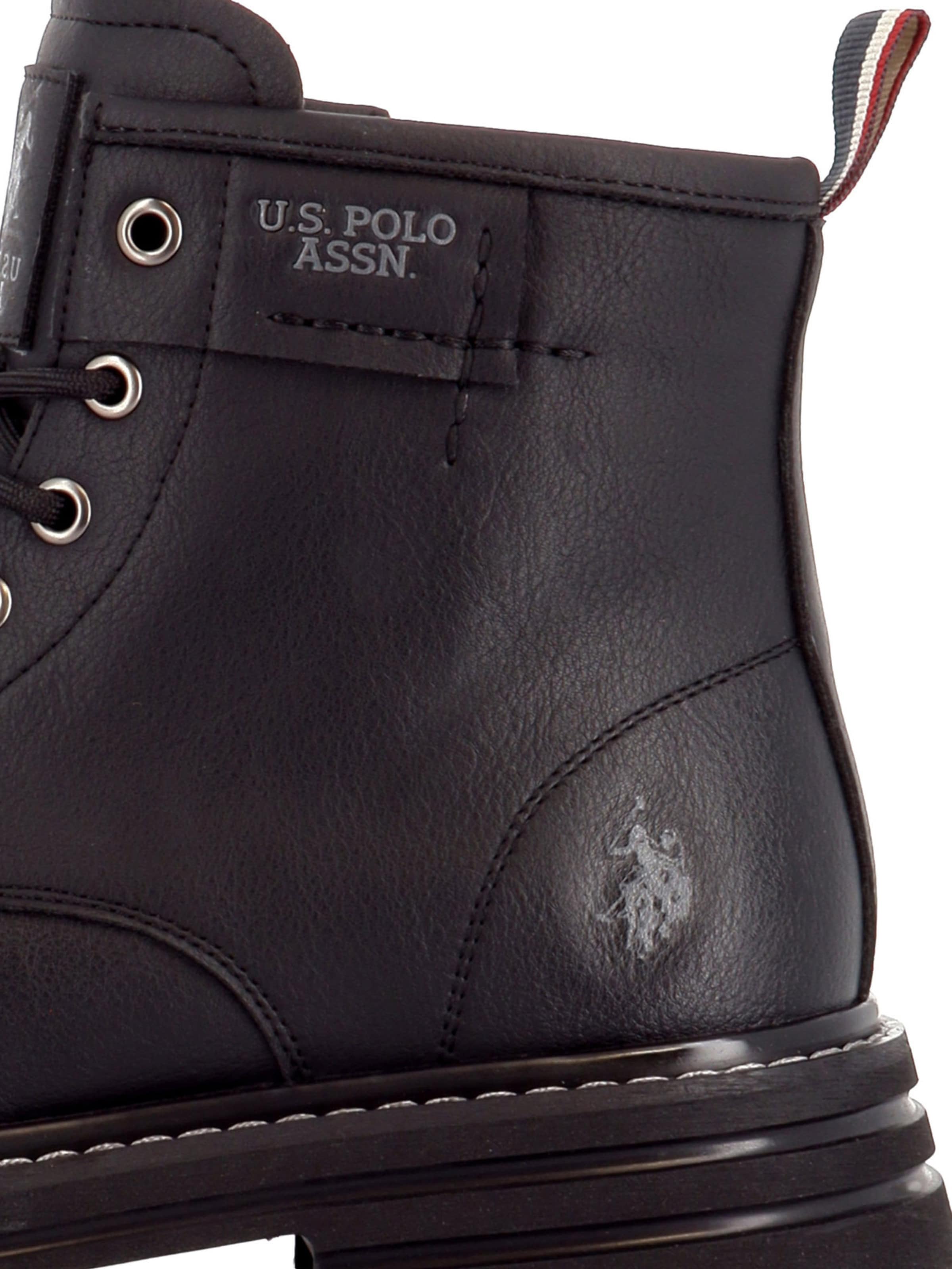 Bottines à lacets 'Berny' US POLO ASSN. en noir