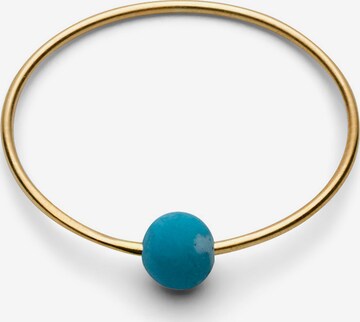 Jukserei Ring 'Birthstone December - Turquoise' in Gold: predná strana