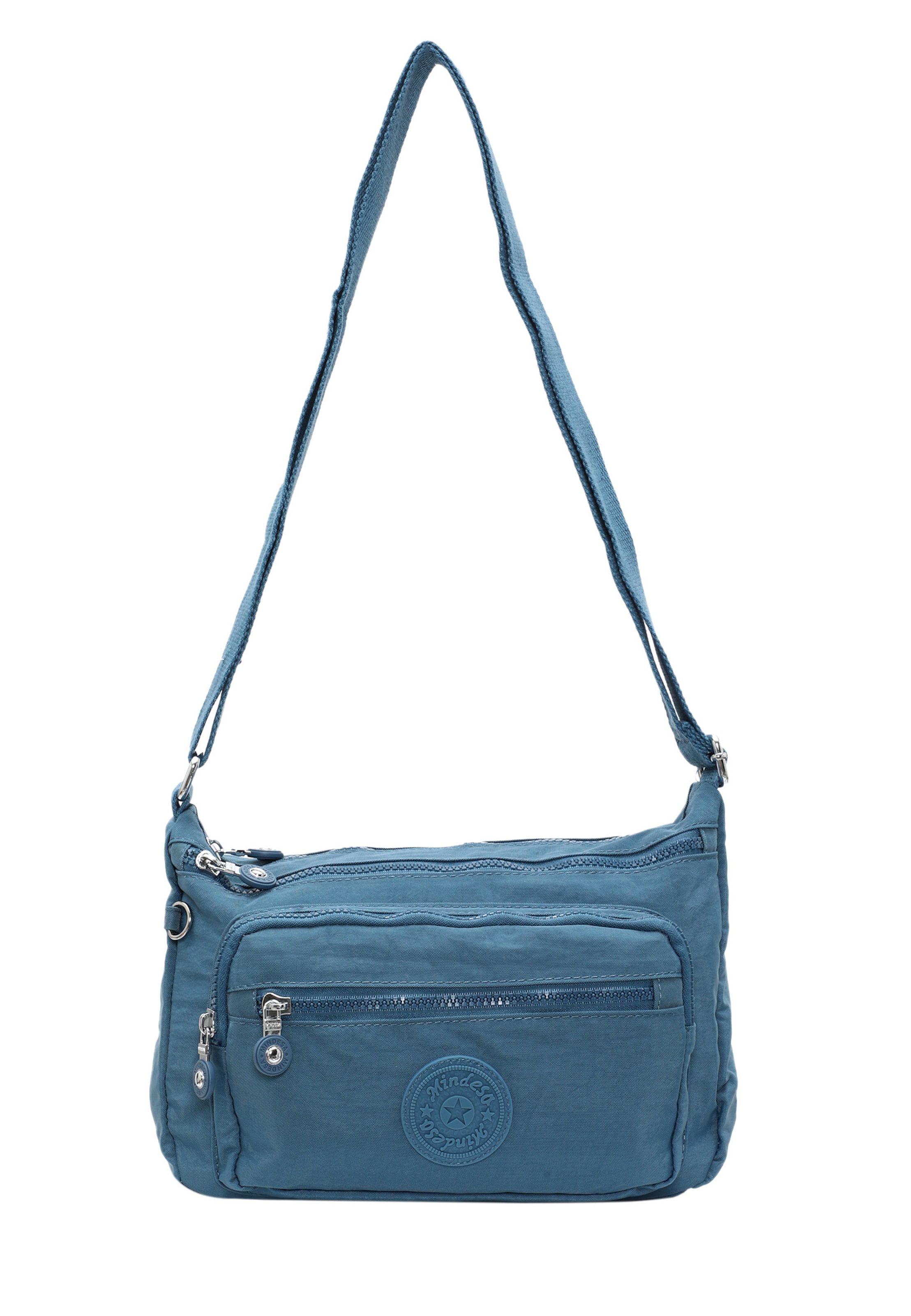 Mindesa - Mala de ombro em azul: frente