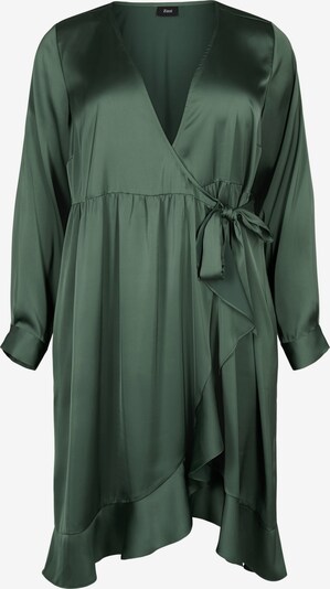 Zizzi Robe 'NILLE' en vert foncé, Vue avec produit