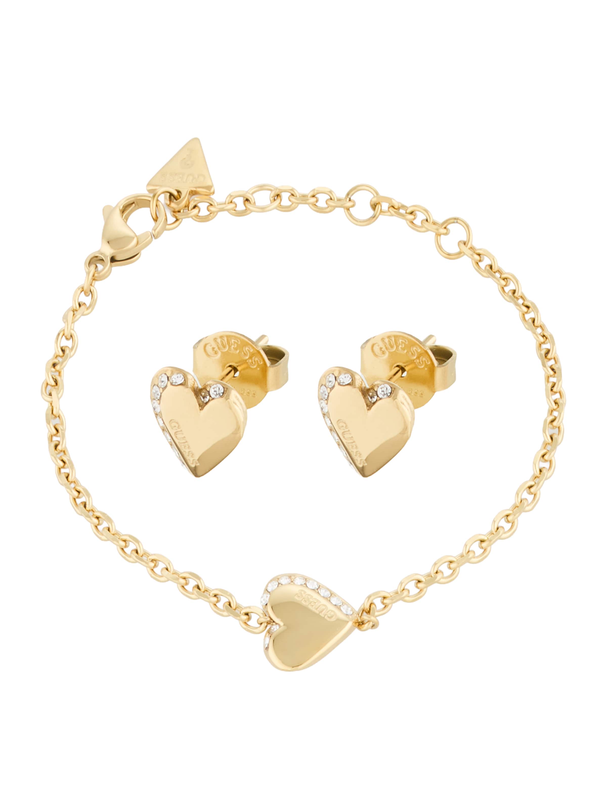 Parure de bijoux GUESS en jaune : devant