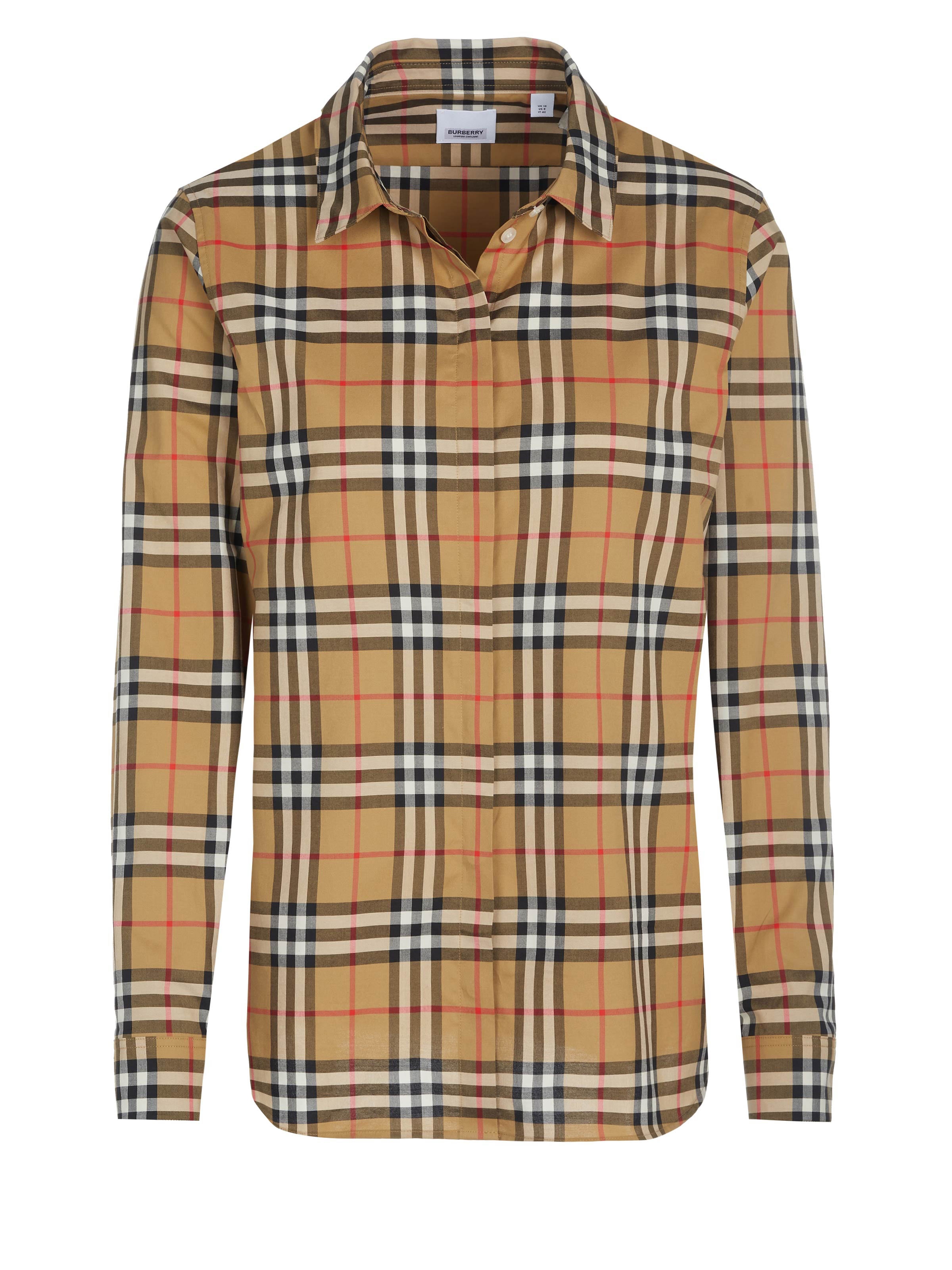 BURBERRY Blouse 'Burberry Bluse' in Beige: front