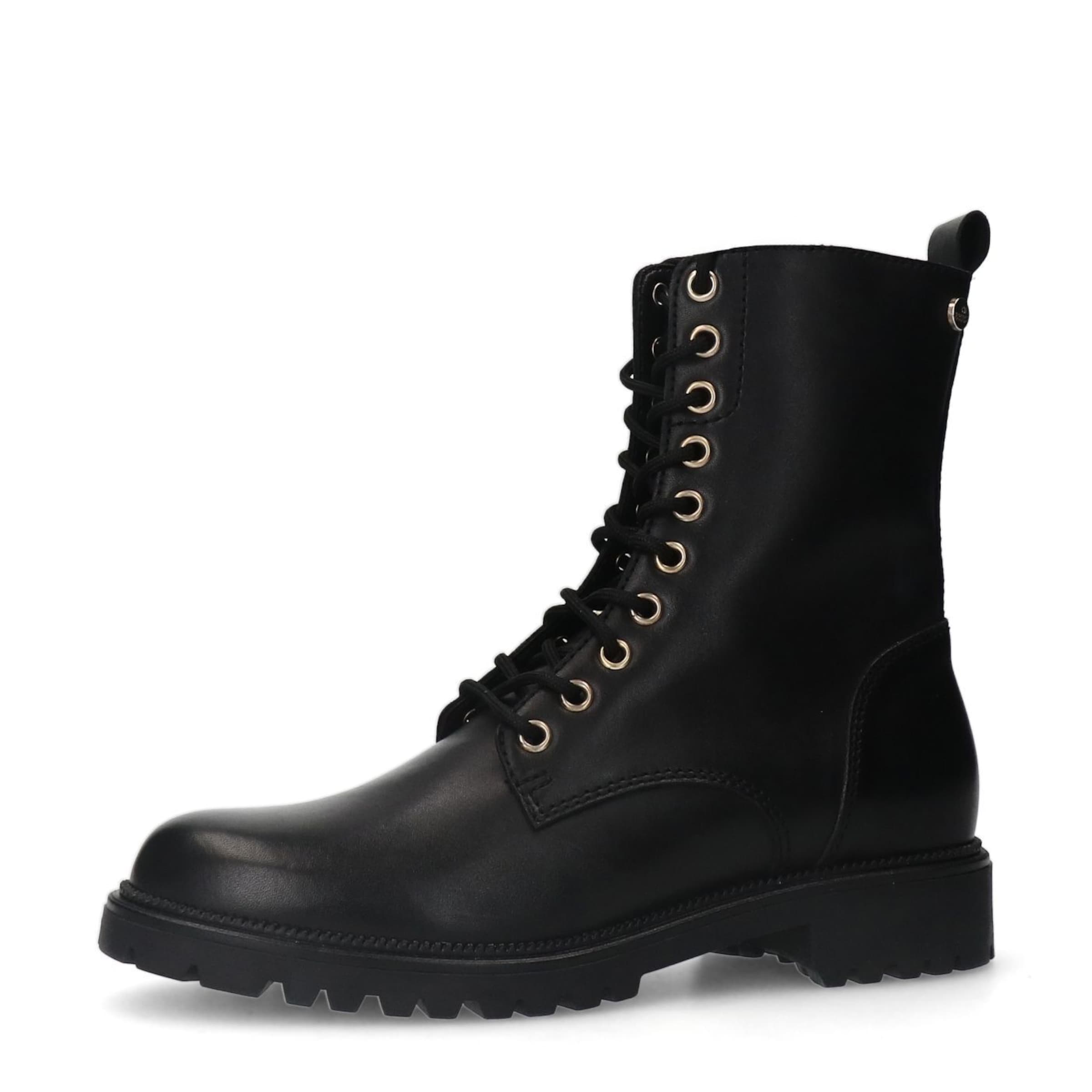 Bottines à lacets MANFIELD en noir : devant