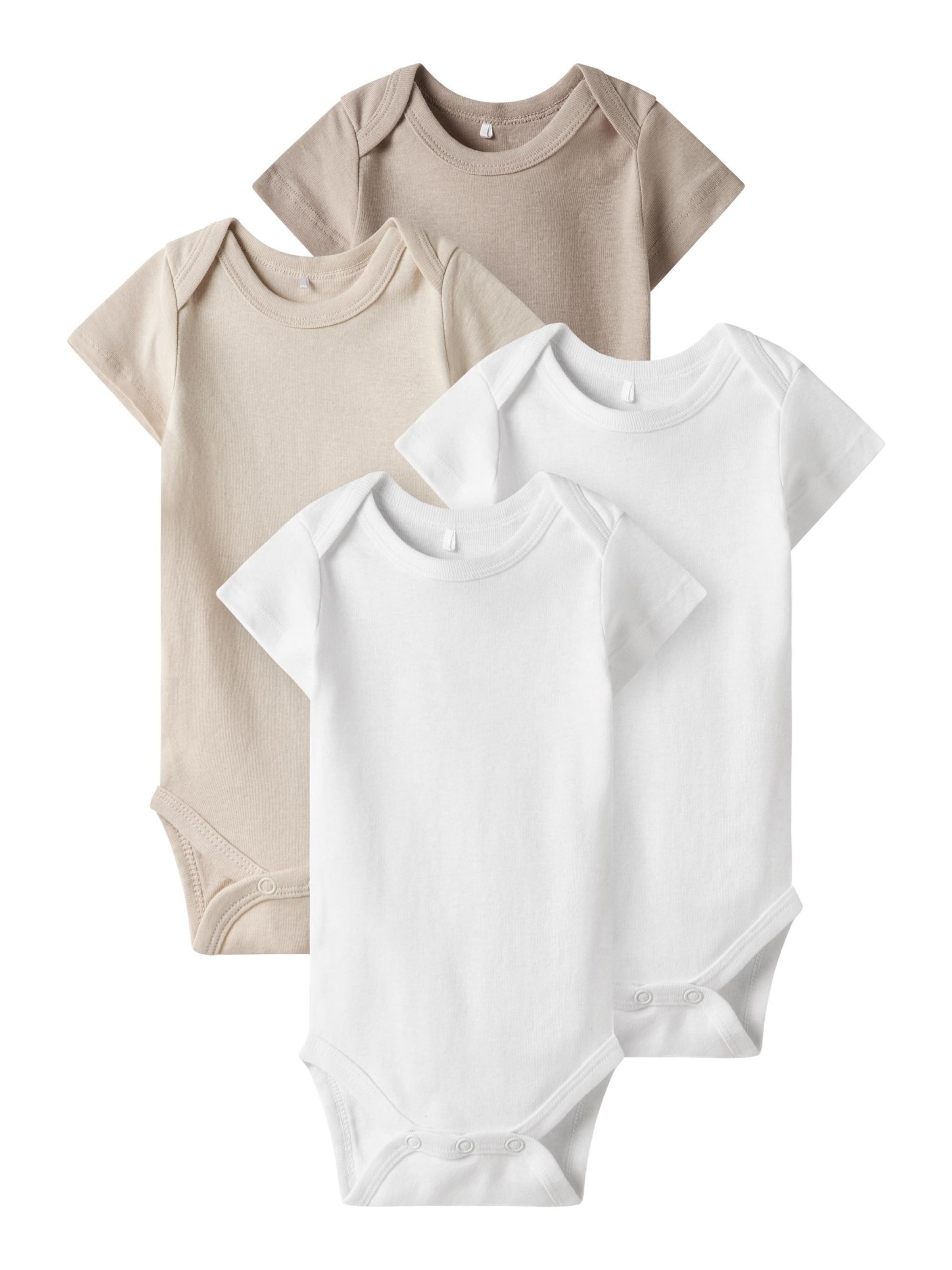 Barboteuse / body TWO SOON en marron : devant