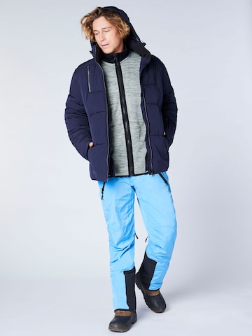 CHIEMSEE Regular Fit Sportsweatjacke 'Sabalan' in Grau