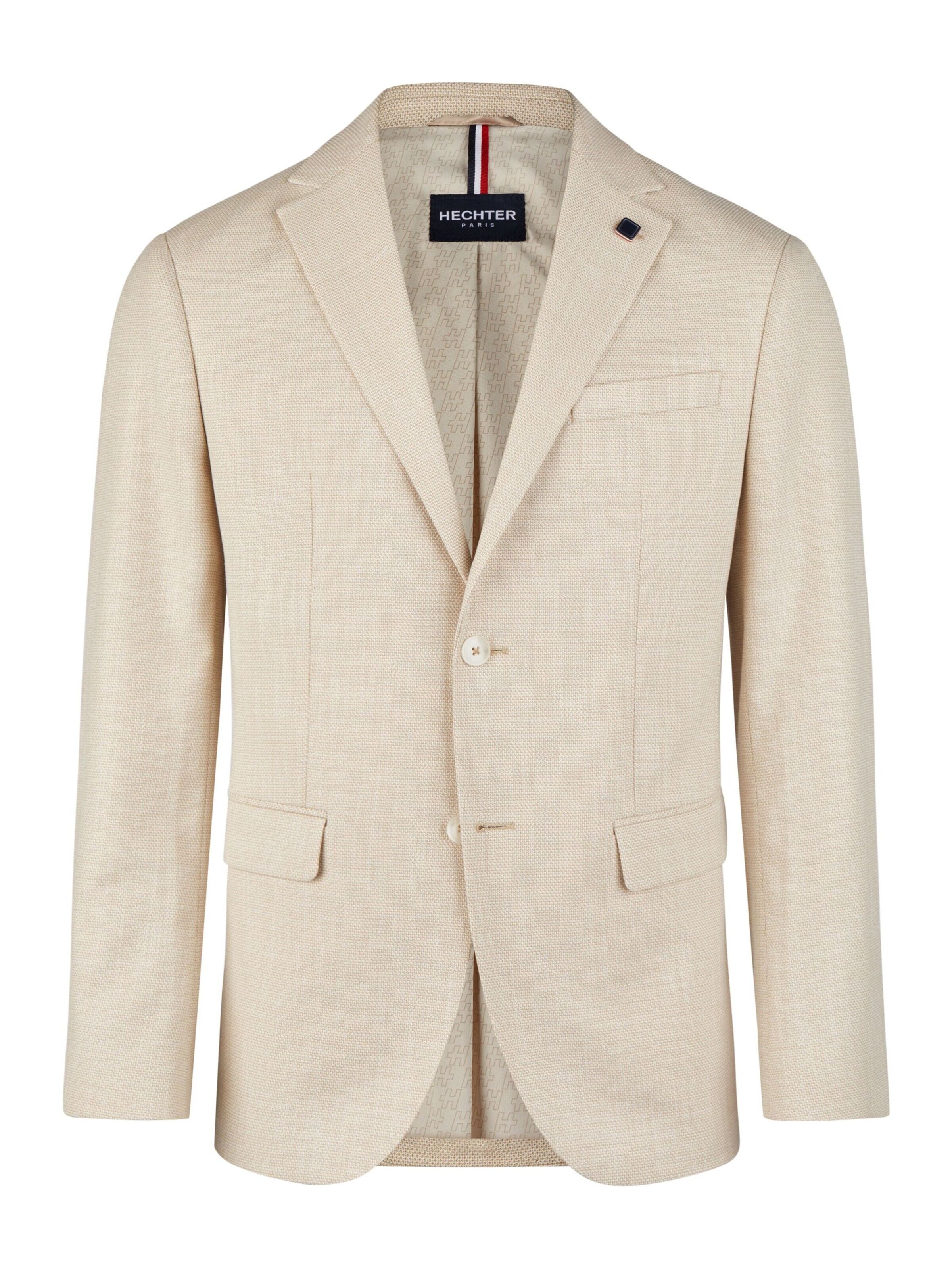 Veste de costume HECHTER PARIS en beige : devant