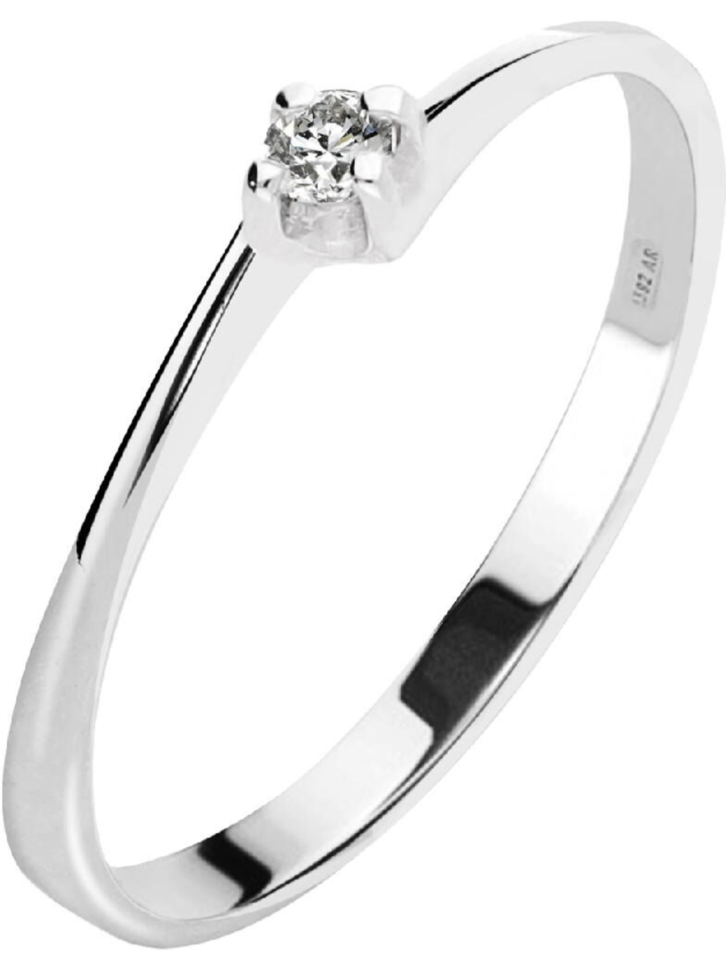 CHRIST Ring in Weiß: Vorderseite