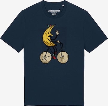 Watapparel T-Shirt ' Banana Rider ' in Blau: Vorderseite