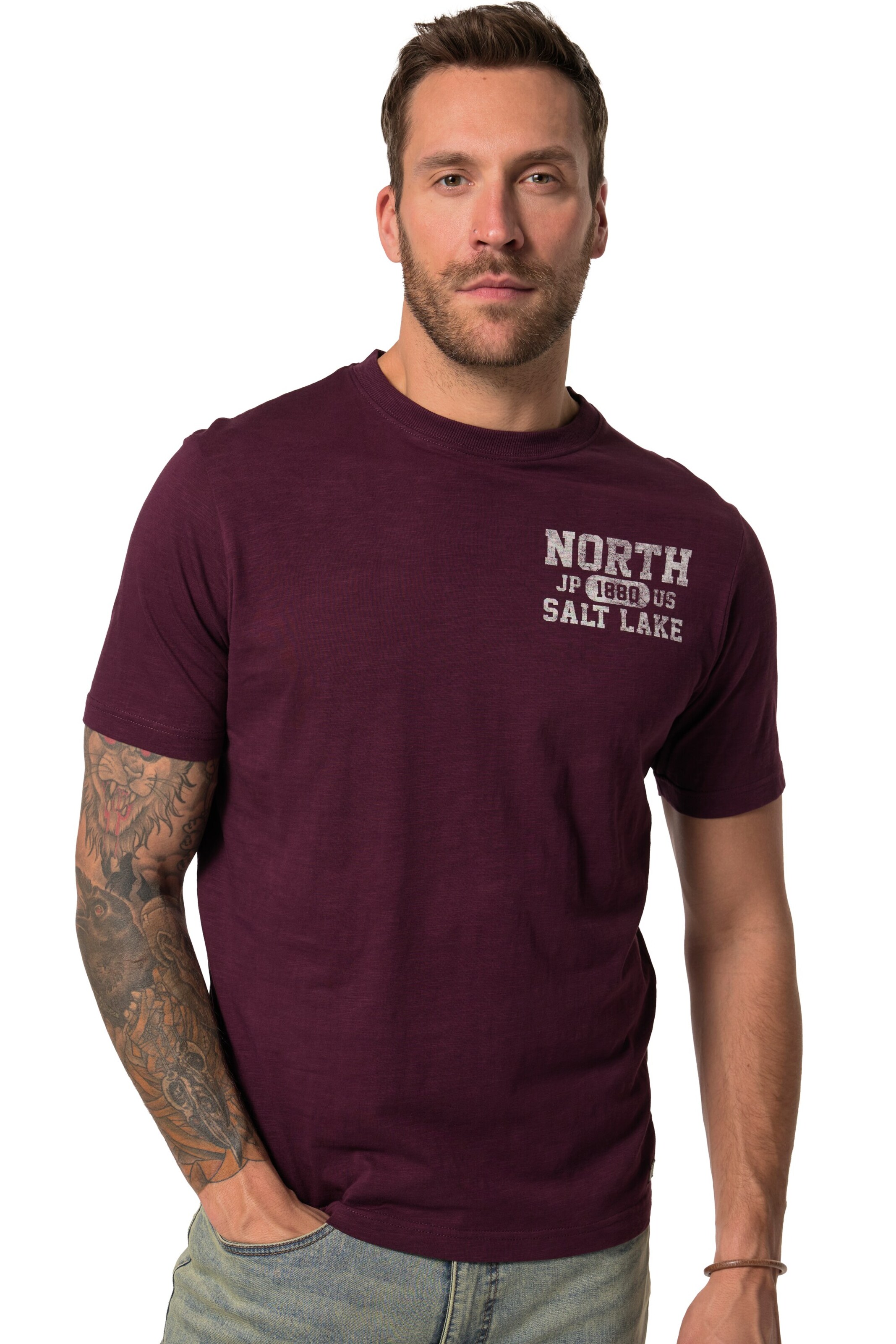 JP1880 Shirt in Red: front