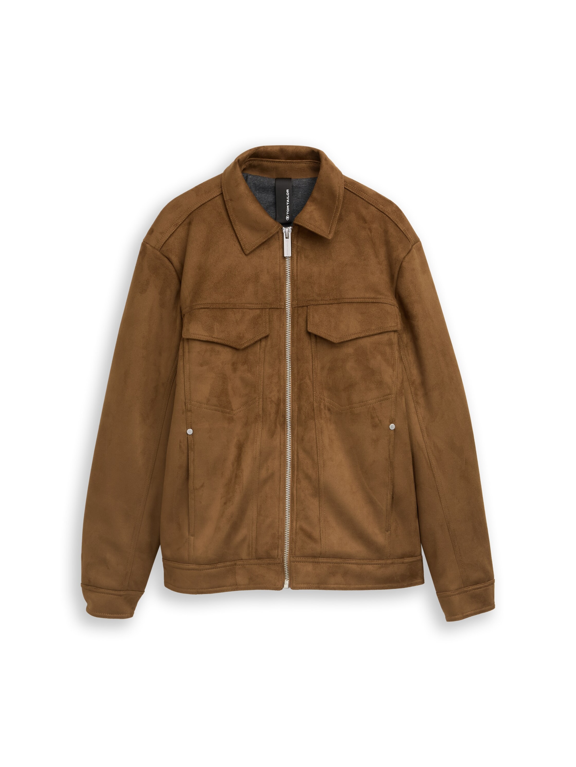 TOM TAILOR - Chaqueta de entretiempo en marrón: frente
