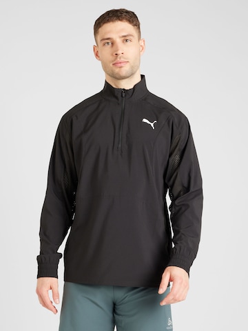 PUMA Sport sweatshirt i svart: framsida