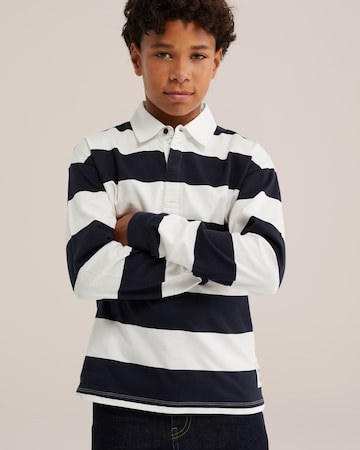 WE Fashion Poloshirt in Blau: Vorderseite