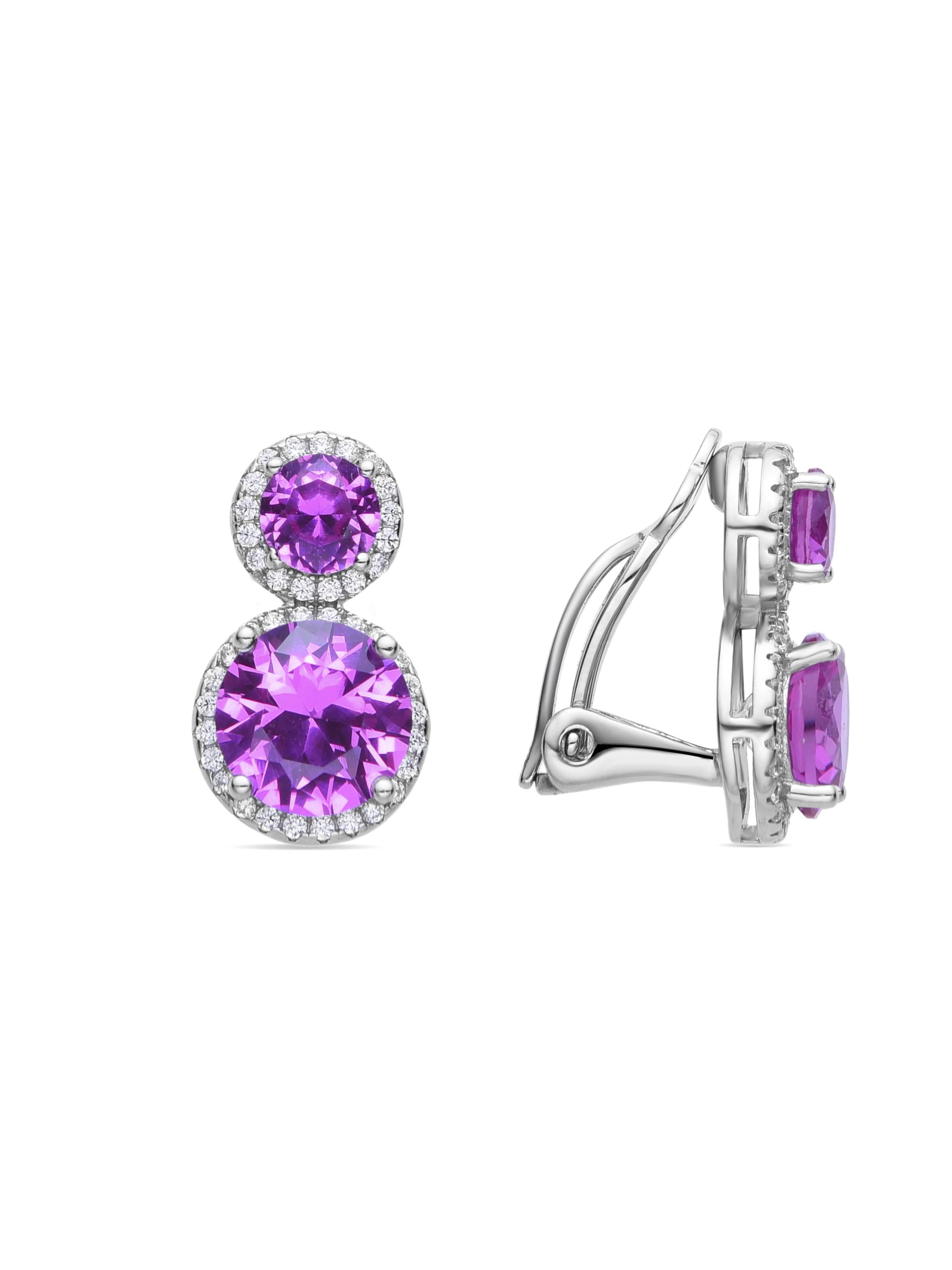 Luxenter Ohrringe 'Pruka' in Pink: Vorderseite