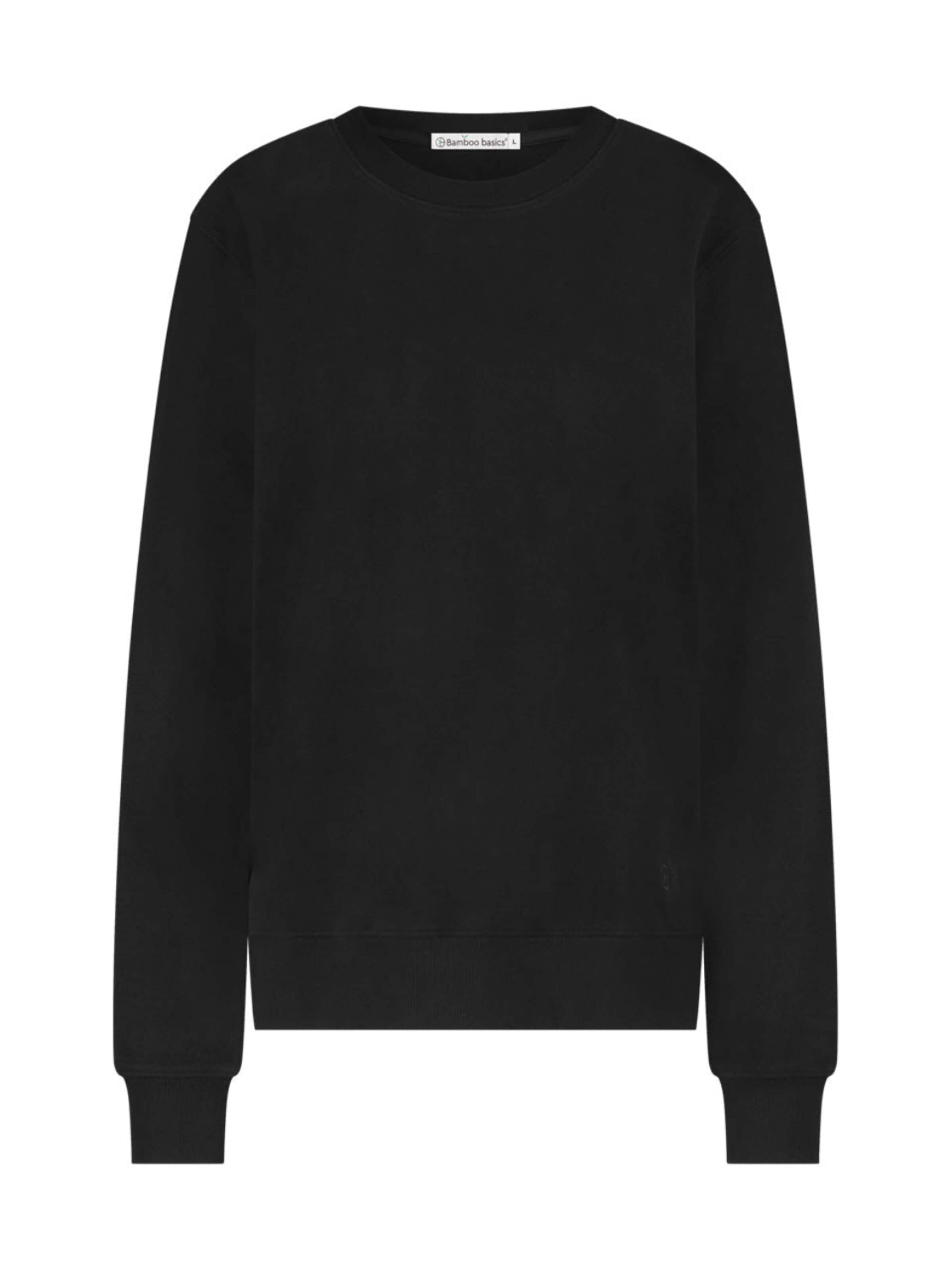 Bamboo basics Sweatshirt 'Lounge sweater Hailey' in Black