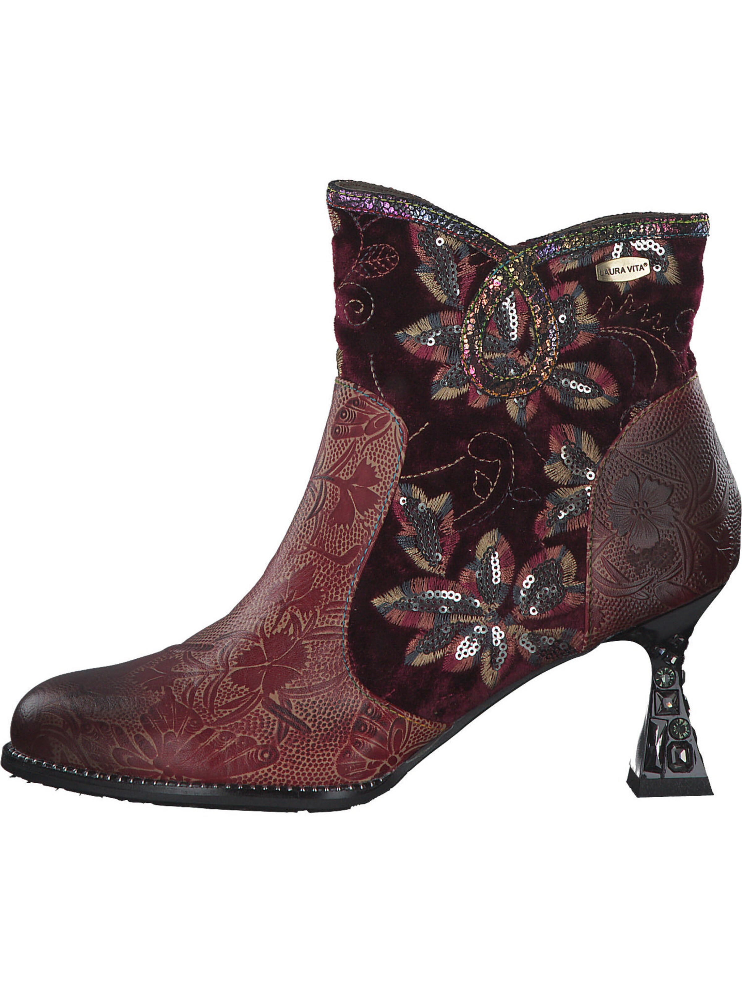Bottines 'Oliveo 01' Laura Vita en rouge