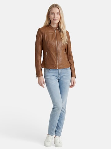 Apple of Eden Lederjacke in Braun
