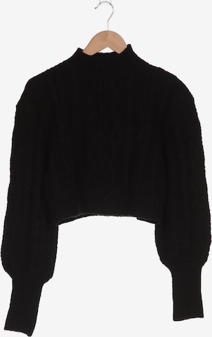 NA-KD Sweater & Cardigan in XS in Black: front