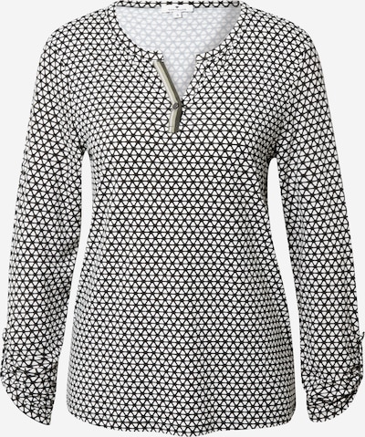 TOM TAILOR Shirt in schwarz / weiß, Produktansicht