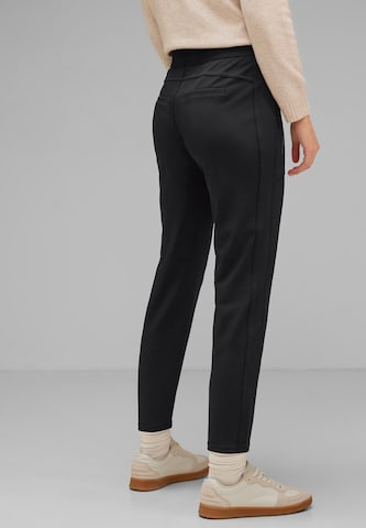 Coupe slim Pantalon STREET ONE en noir