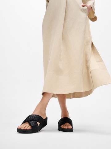 FitFlop Pantolette in Schwarz: Vorderseite