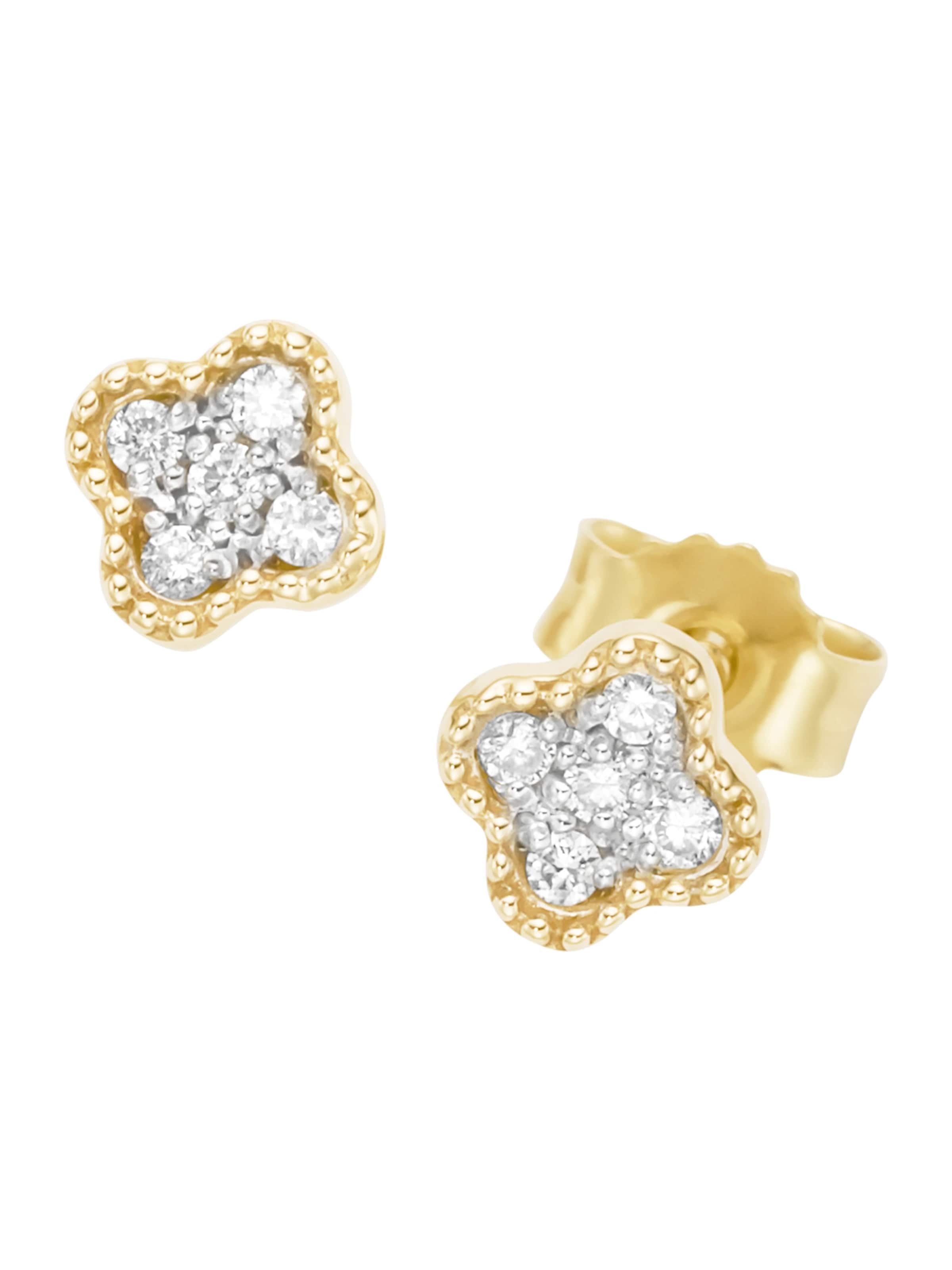 Boucles d'oreilles Luigi Merano en or : devant