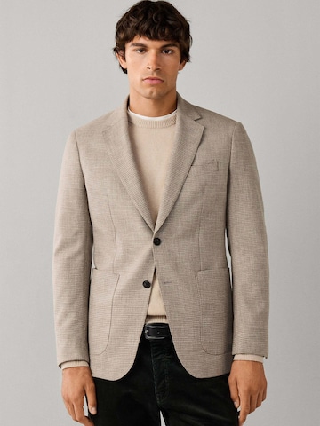 Hackett London Regular Fit Sakko in Beige: Vorderseite
