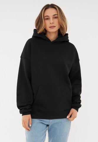 Johnny Urban Sweatshirt 'Cody Oversized' in Black: front