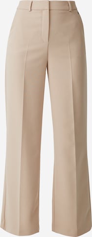 Wide leg Pantaloni con piega frontale di COMMA in beige: frontale
