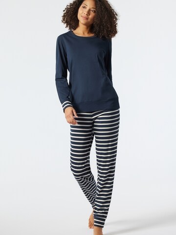 SCHIESSER Pajama in Blue: front