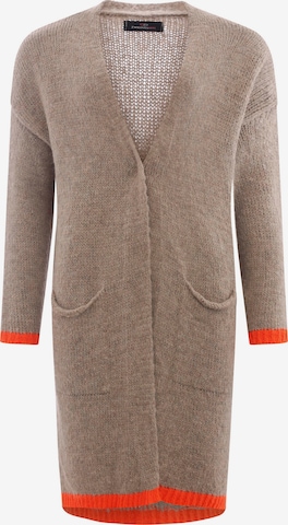 Zwillingsherz Вязаная кофта 'Neon & Love' в Бежевый: спереди