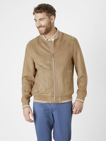 REDPOINT Athletic Jacket in Brown: front