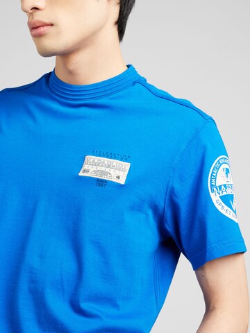 NAPAPIJRI Shirt 'S-AMUN' in Blauw