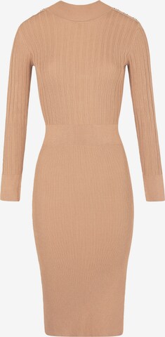 Morgan Knitted dress in Brown: front