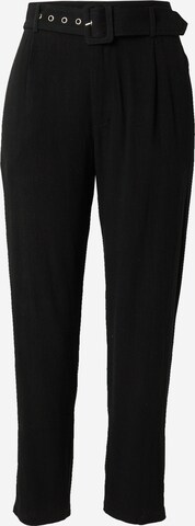 Dorothy Perkins Regular Pleat-front trousers in Black: front